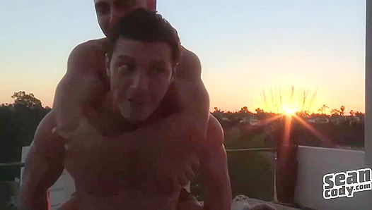 Brandon Cassians Steamy Collision of Muscle Power – Gay XXX Action