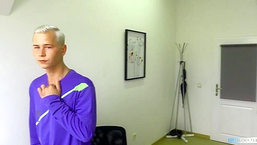 Blonde Twink Bent Over Desk Takes Rough Unprotected Ride – GayPorn69