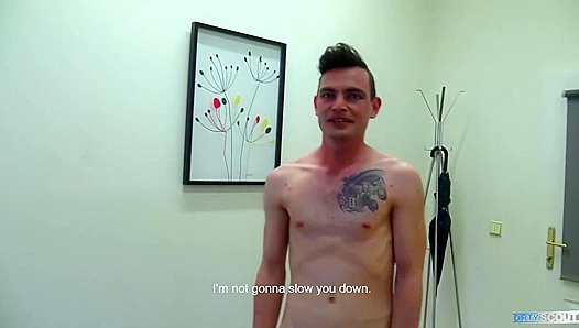 Slender Czech Stud Takes Hard Pound on Desktop – DirtyScout 18+