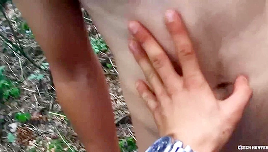 Outdoor Thrills: Hot Amateur Gets Pounded Hard by Ripped Czech Stallion – 18+