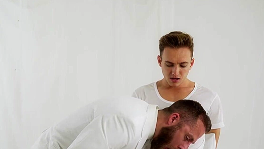 Lewis Takes Control Riding Older Stud Raw – Hot Cowboy Sex Scene – MissionaryBoys 18+