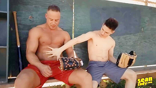 Jack Rileys Hot Inning by Inning Blowjob Ride – Naughty Gay Home Runs – GayPornFun 18+