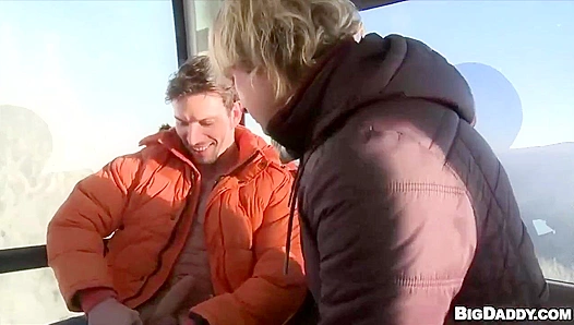 Marek Dominates Martty Under Falling Snow — Steamy Bareback Passion – 18+