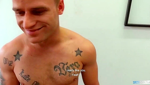 Hardcore Tattooed Hunk Gets Pounded Deep — DirtyScout Raw Gay Action