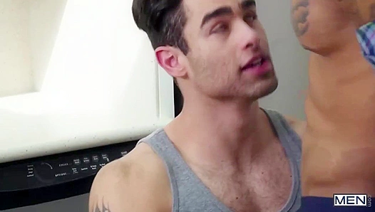 Dominic Rides Lucas Hard in Steamy Kitchen Encounter — Hot Gay Passion