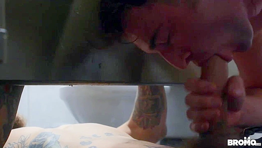 Bareback Heat: Bo Sinn Michael Bostons Hot Restroom Hookup – 18+