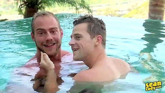 Brock Robbies Hot Poolside Action – Naughty Water Play – SeanCody