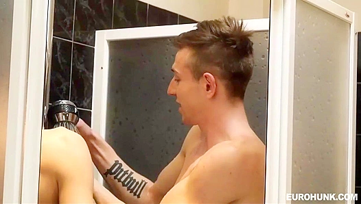 Hot Shower Blowjob Turns into Steamy Anal – Tyler Fox Matt Rush Go Wild – Euro Hunk Heat