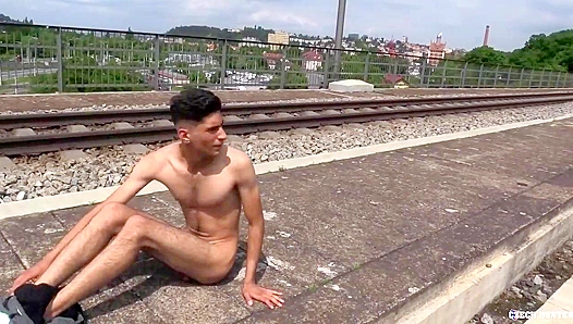 Hot Euro Threesome: Horny Twinks Take On Big Cocks Outside – XXX Gay