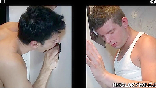 Three Hung Twinks Go Wild at the Glory Hole Stall – Alexander, Garrett Shawn
