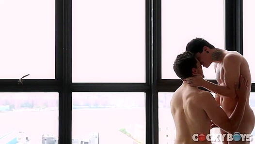 Asher Hawk Gags on Jake Basss Massive Hard Cock – CockyBoys 18+