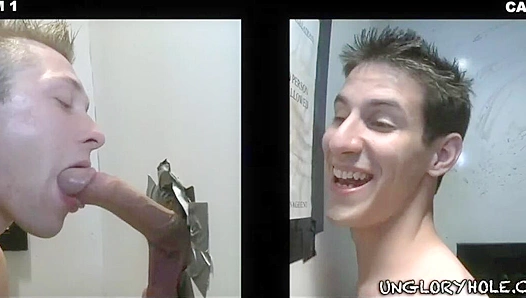 Deep Throat Delight: Ryan Matthews Takes Mike Kings Thick Rod Through Glory Hole –