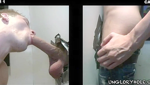 Deep Throat Delight: Ryan Matthews Takes Mike Kings Thick Rod Through Glory Hole –