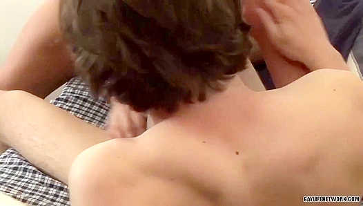 Twink Twosome Devours Danton Gary: Slippery BJ Madness – Justin Clay Soaked