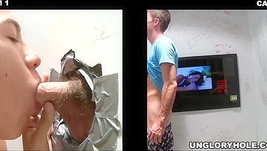 First Time Curiosity: Naive Guy Explores a Glory Hole Blowjob – Sean Alex 18+