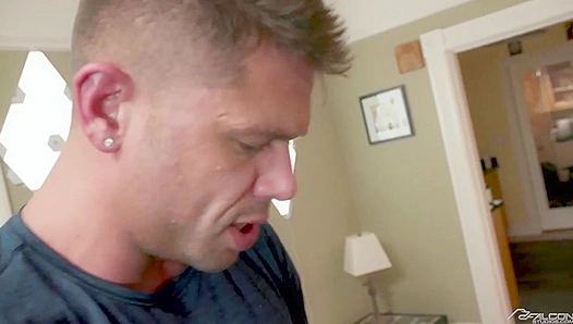 Tyler Roberts Max Adonis Exchange Spit Cum—Falcon Studios Gay Porn