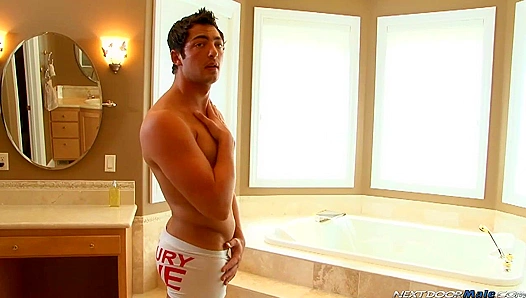 Zack Blake Cums Hard on Towel After Steamy Neighbor Encounter – Next Door Temptation