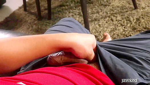 Jackson DaSilvas Thick Thighs + Monster Cock Action – Hot Solo Session