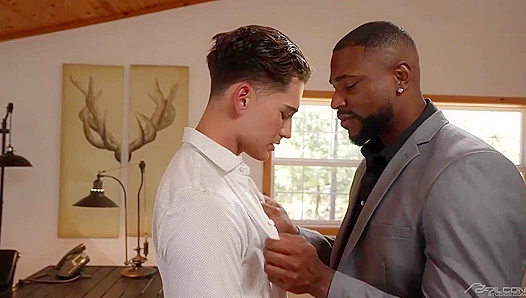 Reign Dominates Bailey Zane in Hot Interracial Power Play – Falcon Studios