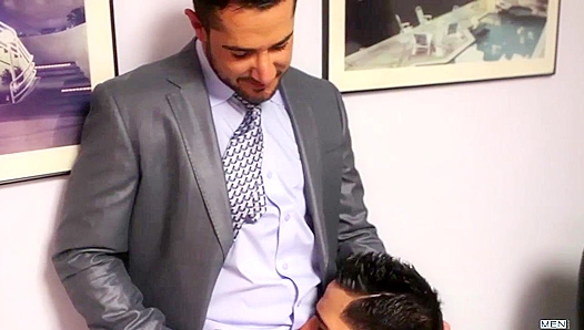 Dean Monroe Rides Topher DiMaggios Thick Cock — Steamy Office Fuck 18+