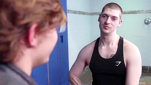 Darron Bluu Christian Ryder: Hot Locker Room Lust Unleashed – GayPornX