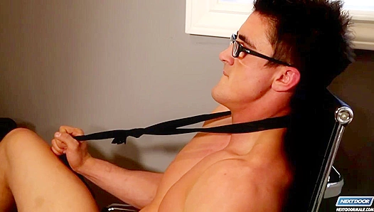 Derricks Juicy Load Flows as He Taunts His Horny Neighbor – NaughtyLads 18+