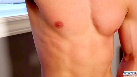 Derricks Juicy Load Flows as He Taunts His Horny Neighbor – NaughtyLads 18+
