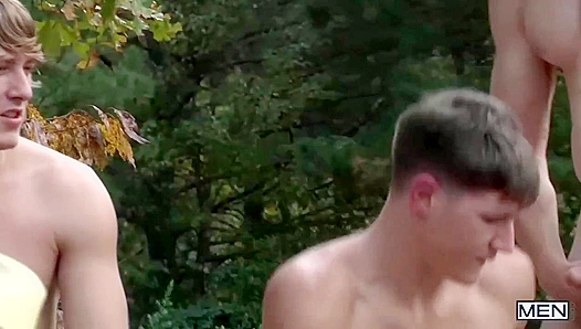 Rough Ride Glory: Johnny Forza Dakota Wolfe Fuck Hard – Steamy Gay Cowboy Threesome 18+