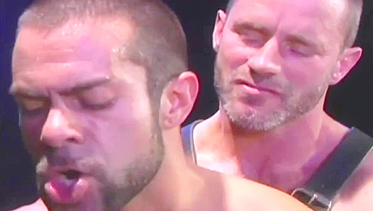 Sweat-Slicked Power Play: Brendan Dominates Steve Parks Hard – 18+