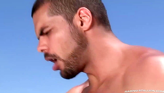 Sweat-Drenched Wild Ride: Donato Reyes Lucas Fox Go Beast Mode – RagingStallion