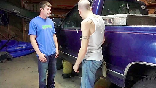 Dillon Anderson Rides Hard for Top stud Mickey Knox – Steamy Mechanic Sex Scene 18+