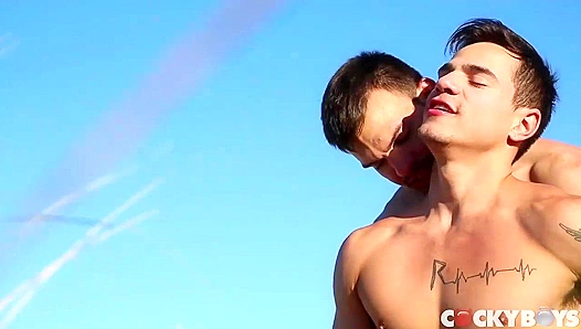 Jason Maddox Levi Karter Heat Up Outdoors — Raw Anal Passion – CockyBoys 18+