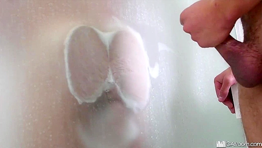 Scott Riley Takes Rough Anal from Jock Boss – Hot Steam Room Fuck Fest – GayXXX