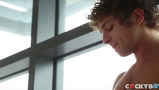 Justin Calvin Get Horny by the Window – Steamy Gay Encounter – CockyBoys