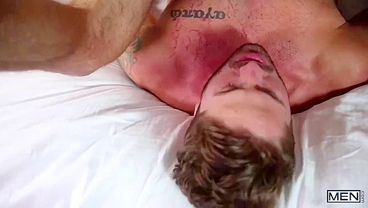 Jordan Boss Gags on Wesley Woods Massive Load – Full Deepthroat GodsOfMen
