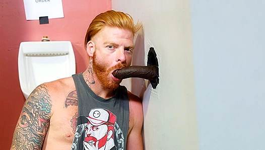 Exploring Bliss at the Glory Hole – Bennett Aaron Takes Huge Cock – 18+