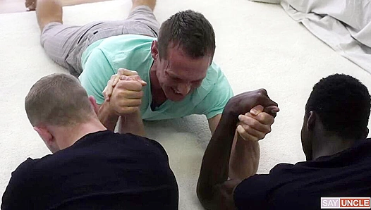 Austin Pierce Drake Go Wild in Steamy interracial threesome — raw passion unleashed! –