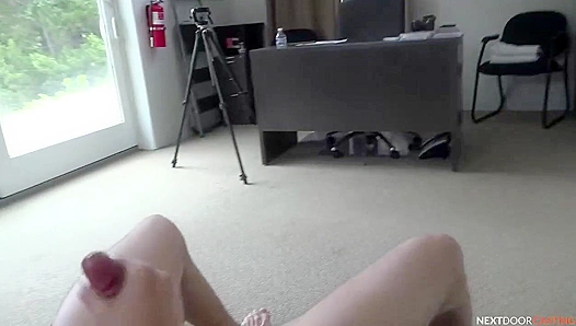 AJ Luis Spreads Wide for His Huge Hard Cock – NextDoorCasting 18+