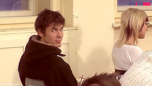 Cute Classmates Ignite Hot Flirtation — Innocence Burns Into Wild Gay Passion
