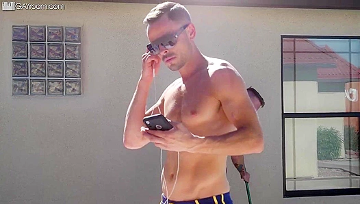 Steamy Pool Encounter: Timothy Drake Trent Summers Heat Up Man Royale – 18+