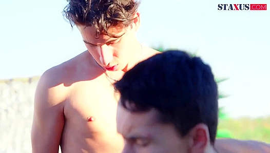 Cute twink takes Danny Fontana hard under the open sky – steamy outdoor action
