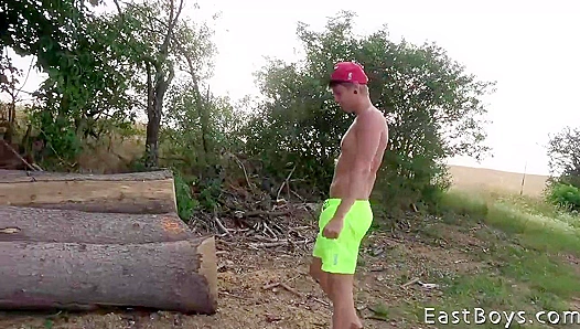 Sweat-Drenched Muscle Hunk Rick Palmer Craves Hard Cock – Epic Blowjob Scene – EastBoys