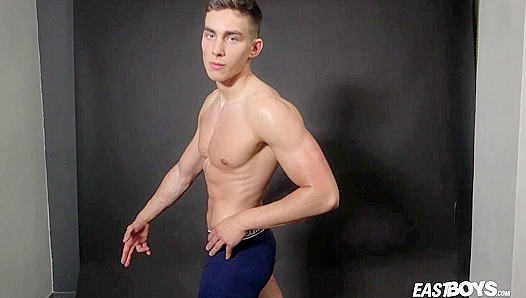 Oiled-Up Stud Emilion Flexes Hard Muscle—EastBoys Pure Temptation 18+