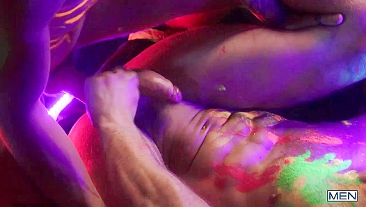 Olivier Theos Neon Heat: Rough Ass Rides Hardcore Gay Sex – HotBarebacks 18+
