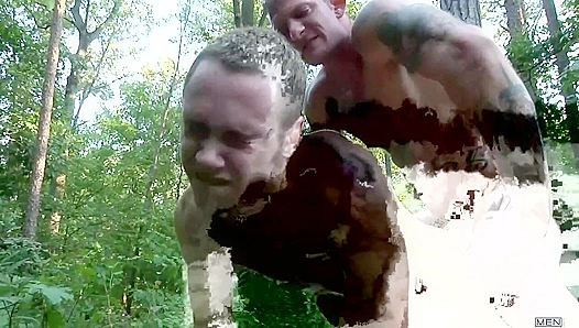 Marc Peron Rides Ricky Sinz Hard Outdoors — Wild Bareback Ride – GayPornHub 18+