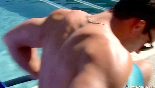 Under the Hot Sun: Trystan Bulls Gets Wild With Steamy Poolside Masturbation – 18+