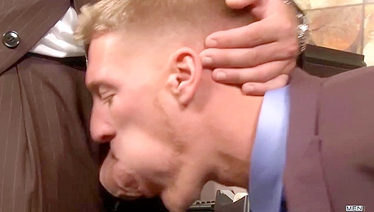Craving Thick Cock: Gavin Waters Devours Brooks Girth in Steamy Office Fuck – 18+