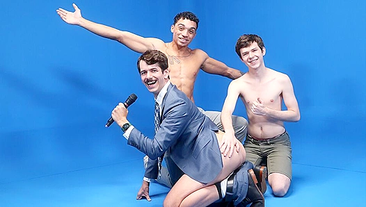 Triple Heat: Three Hung studs Get Pounded One by One on a Wild Gay Game Show – IconMale