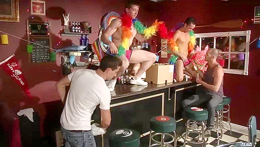 Deep Thrusts Endless Cream: Bottom Gets Devoured in Steamy Orgy – BarHeat 18+
