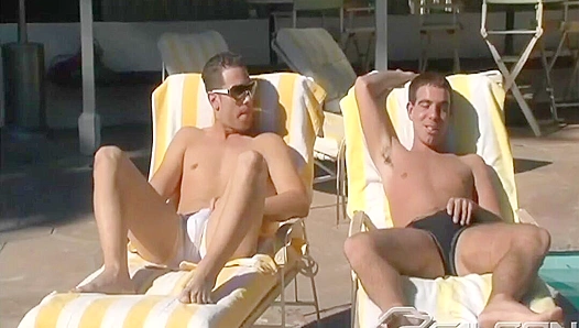 Hot Poolside Anal Ride: Danny Parker Kevin Cavallie Go Wild – Falcon Studios